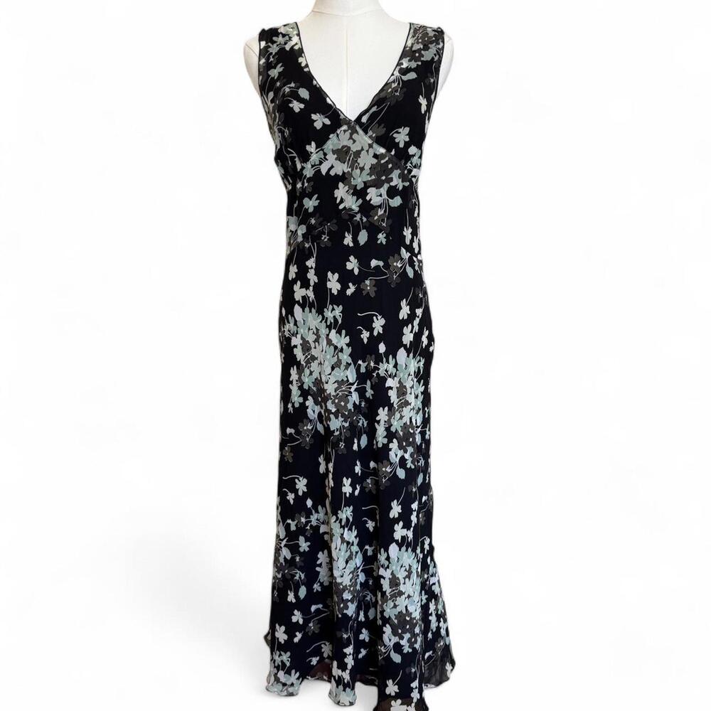 SOLD Y2K Banana Republic silk midi dress Sz. 8